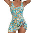 👙Promoção de último dia: 50% de desconto💃Fato de banho de uma peça para mulher, com efeito modelador e laço