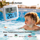 Termómetro digital sem fios para piscina, flutuante e de fácil leitura