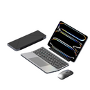 Teclado dobrável ultrafino com touchpad e suporte integrados