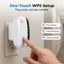 Repetidor e amplificador de sinal Wi-Fi com velocidade de 300 Mb/s