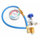 Mangueira de enchimento de refrigerante R134a para ar condicionado com medidor – à prova de fugas, de fácil leitura e compatível com automóveis, camiões ou aparelhos de ar condicionado domésticos – enchimento seguro para fazer você mesmo 🚗
