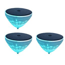 Luz flutuante para piscina alimentada a energia solar com projeção de peixes