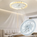 Luz com ventilador ajustável e silenciosa 2 em 1 com controlo remoto