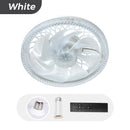 Luz com ventilador ajustável e silenciosa 2 em 1 com controlo remoto