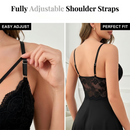 Camisola de dormir sexy com alças finas para mulher