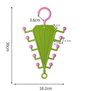 Suporte multifuncional em forma de V para pendurar e arrumar roupa, com dois lados