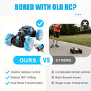 Carro de acrobacias RC transformável com deteção de gestos e derrapagens