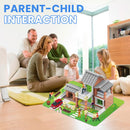 Conjunto de brinquedos de construção e simulação DIY com 214 peças para crianças