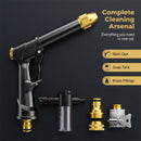 🏆Pistola de água de alta pressão💦Pega ergonómica • Bocal amplificador • Mangueira incluída - Lavagem potente do carro🚗 Regar o jardim🌻Fácil de usar!👍