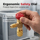 HVAC Refrigerant Charging Safety Valves
