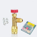 HVAC Refrigerant Charging Safety Valves