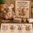 Kit de costura artesanal com rato de peluche vintage