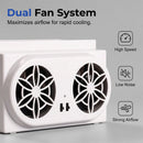 Ventilador para automóvel alimentado a energia solar