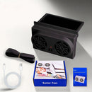 Ventilador para automóvel alimentado a energia solar