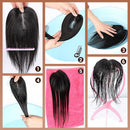 Acessórios para o cabelo natural preto para mulher, com clipes