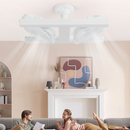 Ventilador de teto moderno 2 em 1 com luz LED – Com controlo remoto ❄️💡🌀🏠