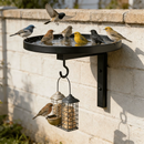 Bebedouro para pássaros em metal para fixação na parede – Acabamento em bronze antigo 🐦🛁🧱🏡