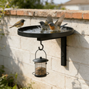 Bebedouro para pássaros em metal para fixação na parede – Acabamento em bronze antigo 🐦🛁🧱🏡