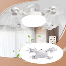 🌀 50% DE DESCONTO! 💡 Ventilador de teto com casquilho E27 – Ventilador LED 2 em 1 silencioso com comando à distância – Refrigeração e iluminação num só aparelho 🏠
