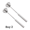 🥚🥄🌀Batedor de ovos manual semiautomático em aço inoxidável