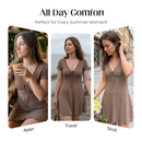 👗🔥 50% RABATT! Damen V-Ausschnitt Bodycon Minikleid – Figurbetont, elegant & perfekt für Parties, Dates & Abendevents ✨
