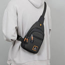 🎒50% RABATT! Vanntett skulderveske med flere lommer & hodetelefonutgang