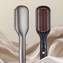 Negative Ion Hair Straightener Brush with LCD Display
