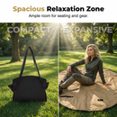 2-in-1 Convertible Picnic Mat Tote Bag