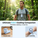 🔥 Promoção de Verão 📢 60% DE DESCONTO (Antes 59,99 €, Agora 25,99 €)!! ⚡ Mais de 50 mil unidades vendidas! ❄ Ventilador portátil dobrável com ecrã LED