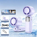 🔥 Promoção de Verão 📢 60% DE DESCONTO (Antes 59,99 €, Agora 25,99 €)!! ⚡ Mais de 50 mil unidades vendidas! ❄ Ventilador portátil dobrável com ecrã LED