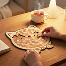 Adorable Cat-Shaped Wooden Jigsaw Puzzle